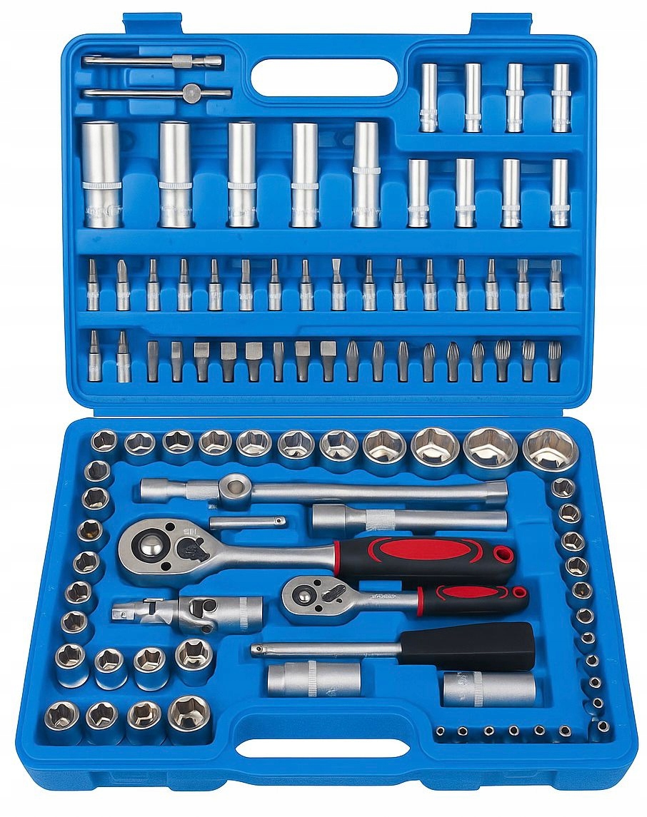 Zestaw Narzędziowy Kluczy Nasadowych Klucze Nasadowe 108el