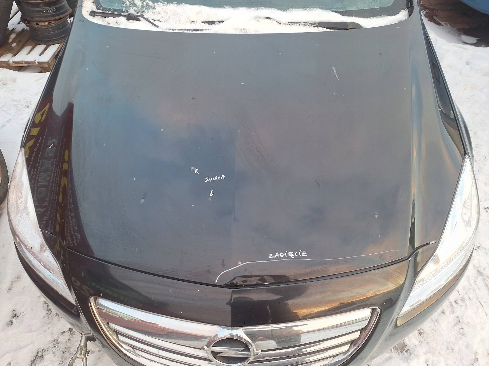 complete front bonnet bumper light fender OPEL INSIGNIA A Z22C