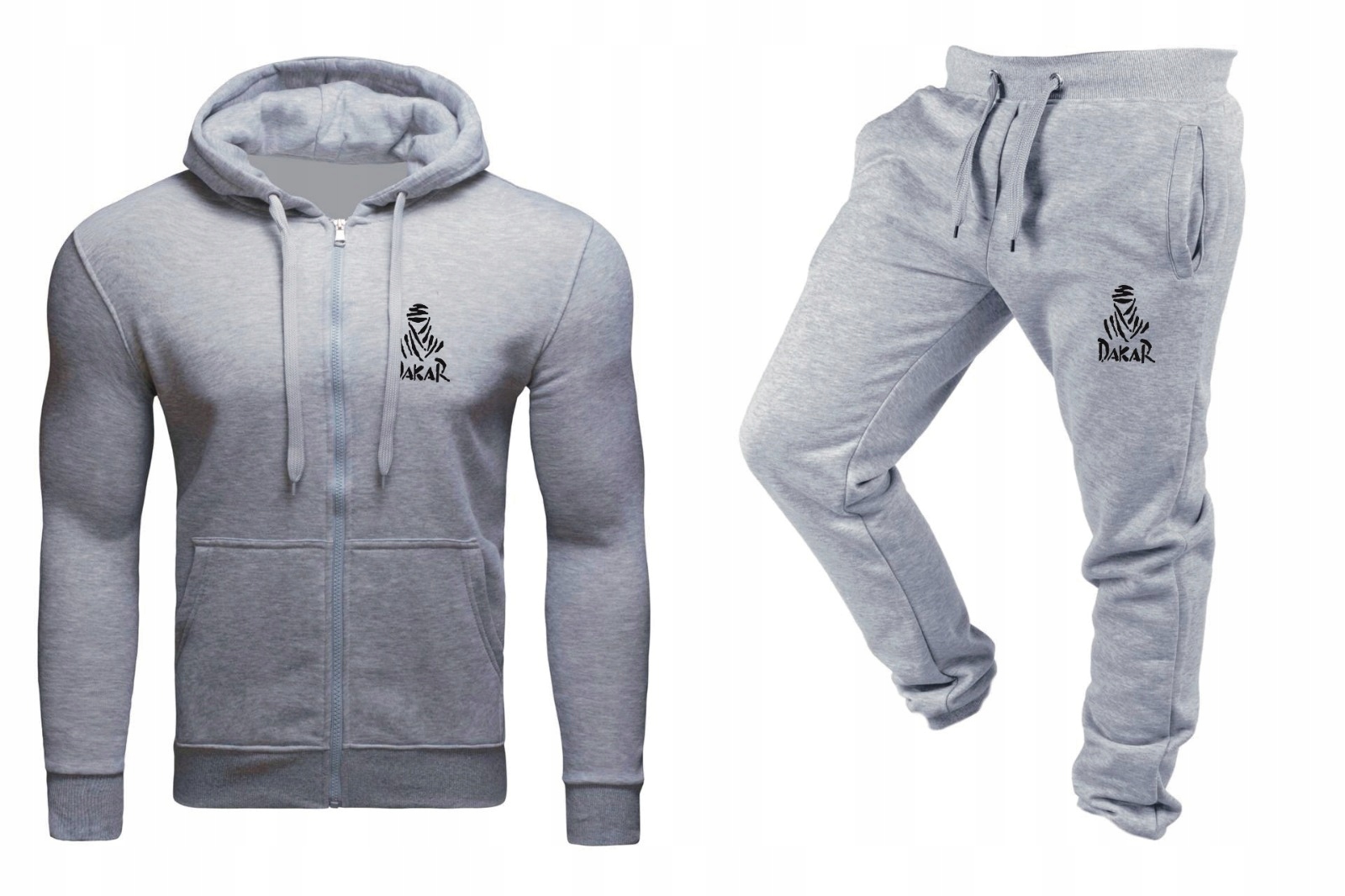 Tepláková Souprava Rally Dakar Šedá Rozepínací XXL