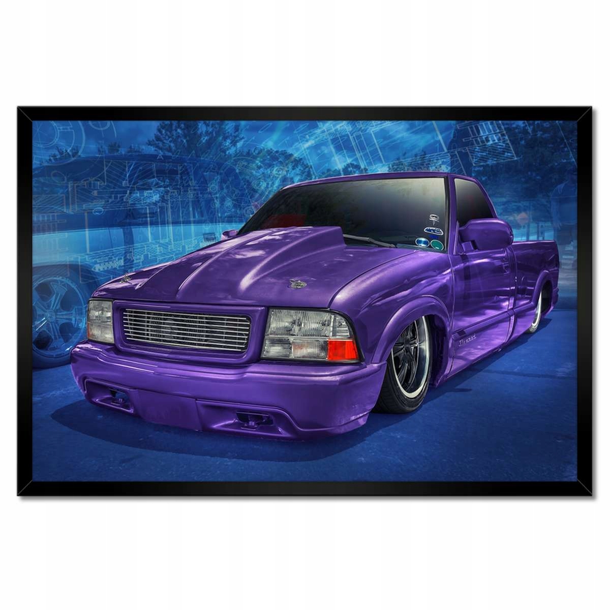 Plakáty v rámu 60x40 Fialová PickUp S10
