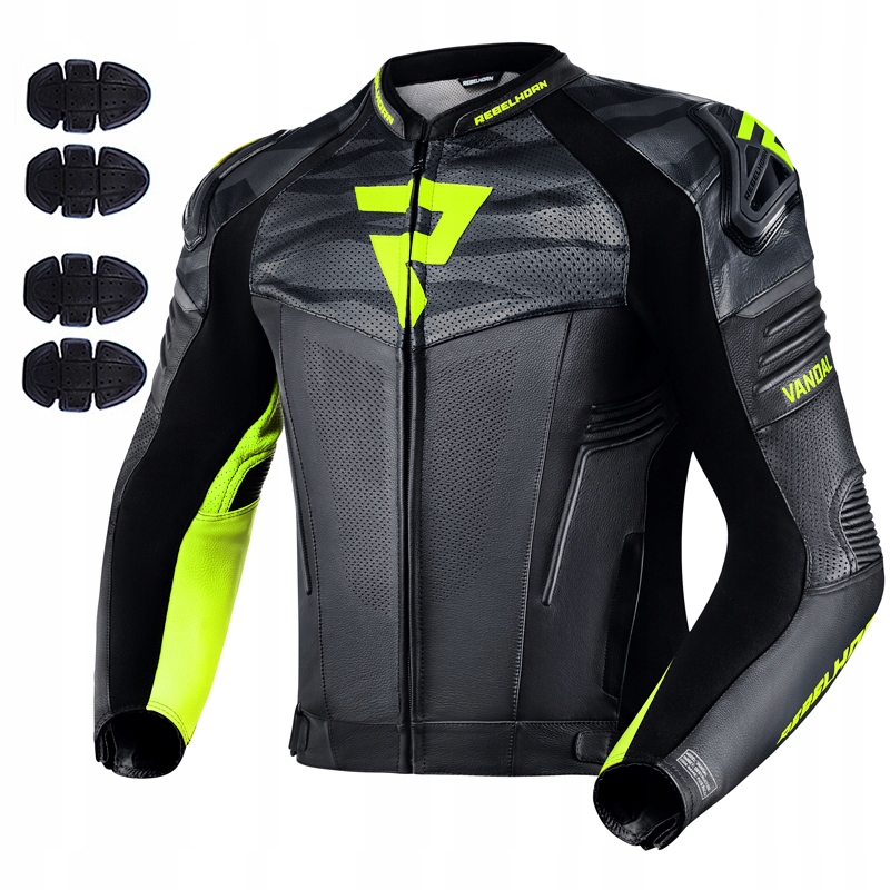 KURTKA MOTOCYKLOWA MĘSKIE SKÓRA REBELHORN VANDAL