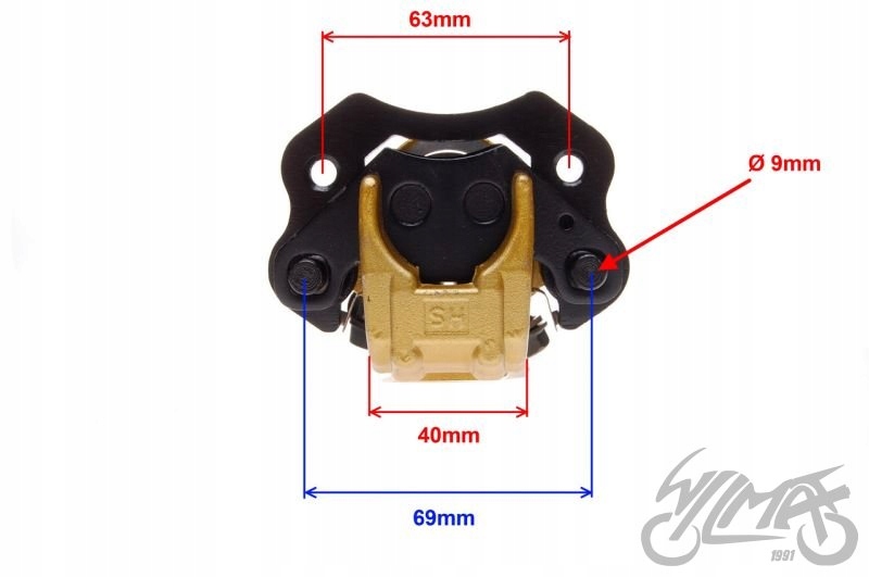 ZACISK HAMULCA PRZOD LEWY ATV200 Part manufacturer other