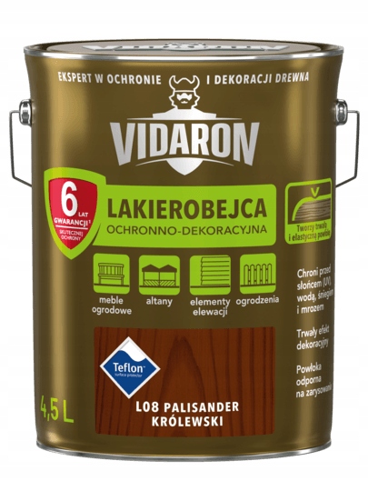 Vidaron Lakierobejca L08 Palisander Królewski 4,5L