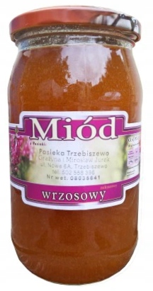 Miód wrzosowy płynny Pasieka Trzebiszewo 1,1 kg
