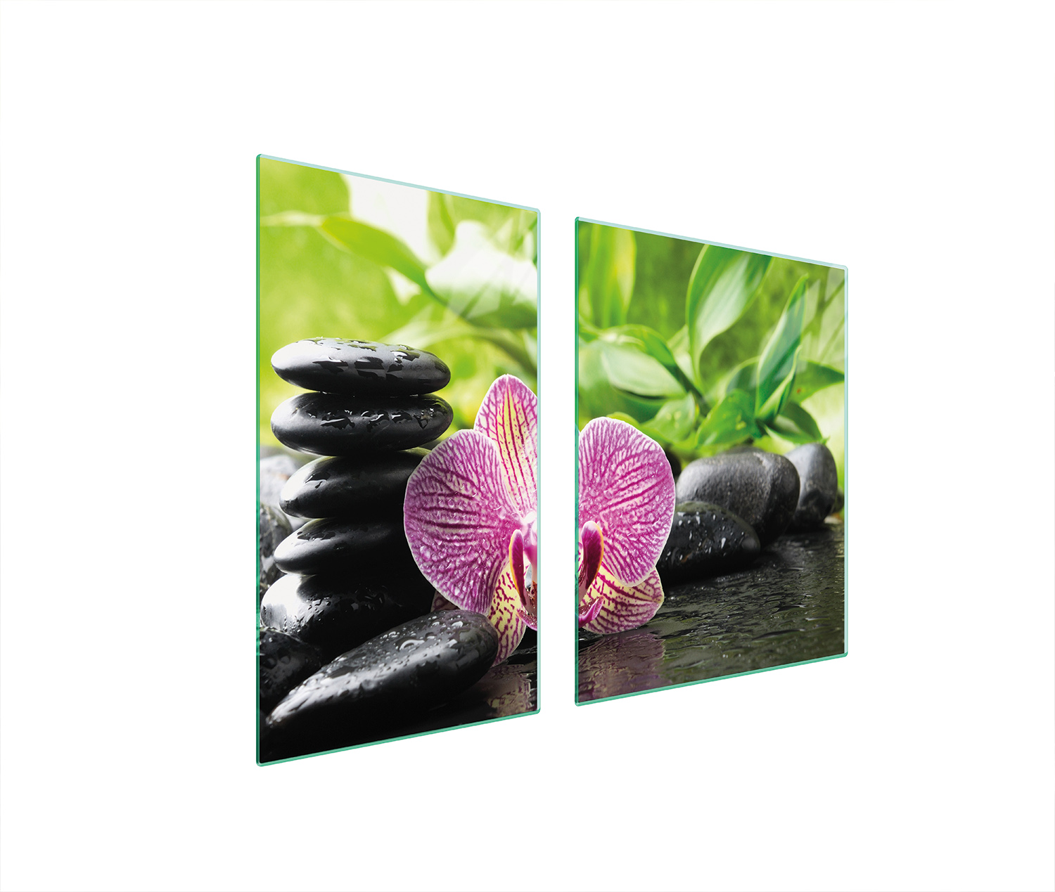 Sklenená Doska A Doska Na Krájanie 100x52 Orchidea Tvrdené Sklo