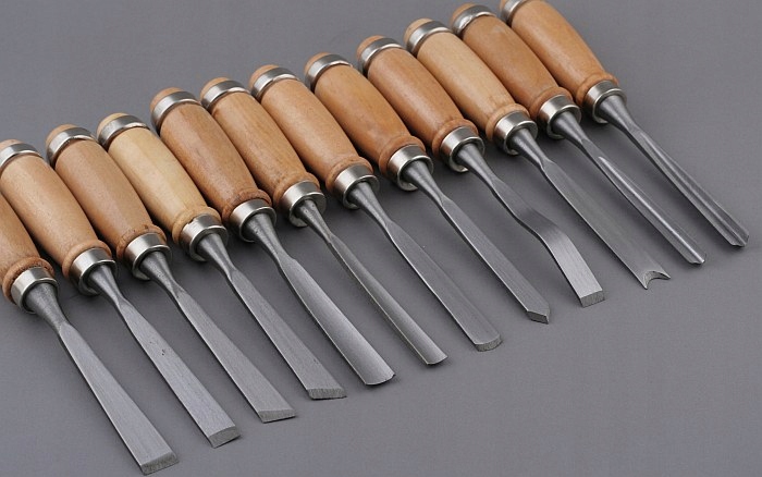 Řezbářská dláta na dřevo, sada 12 kusů