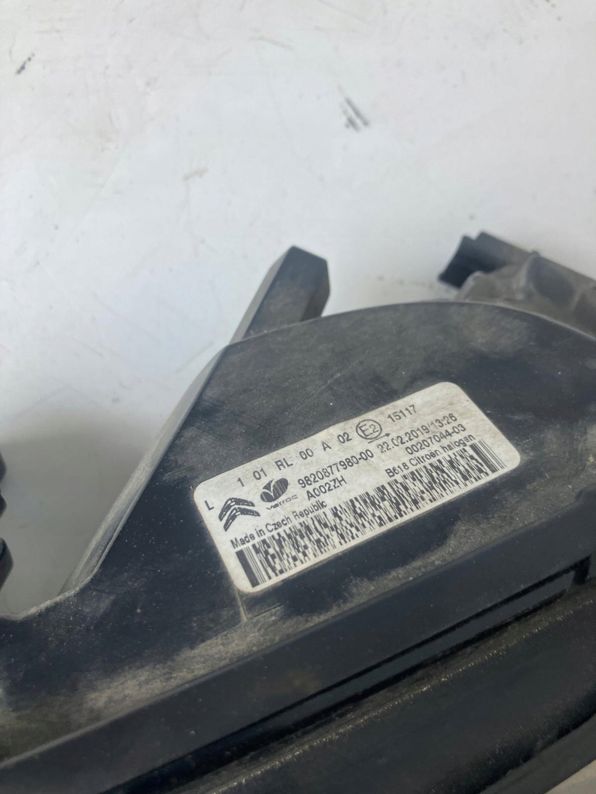 light left front DO running daytime CITROEN C3 III 9820877980