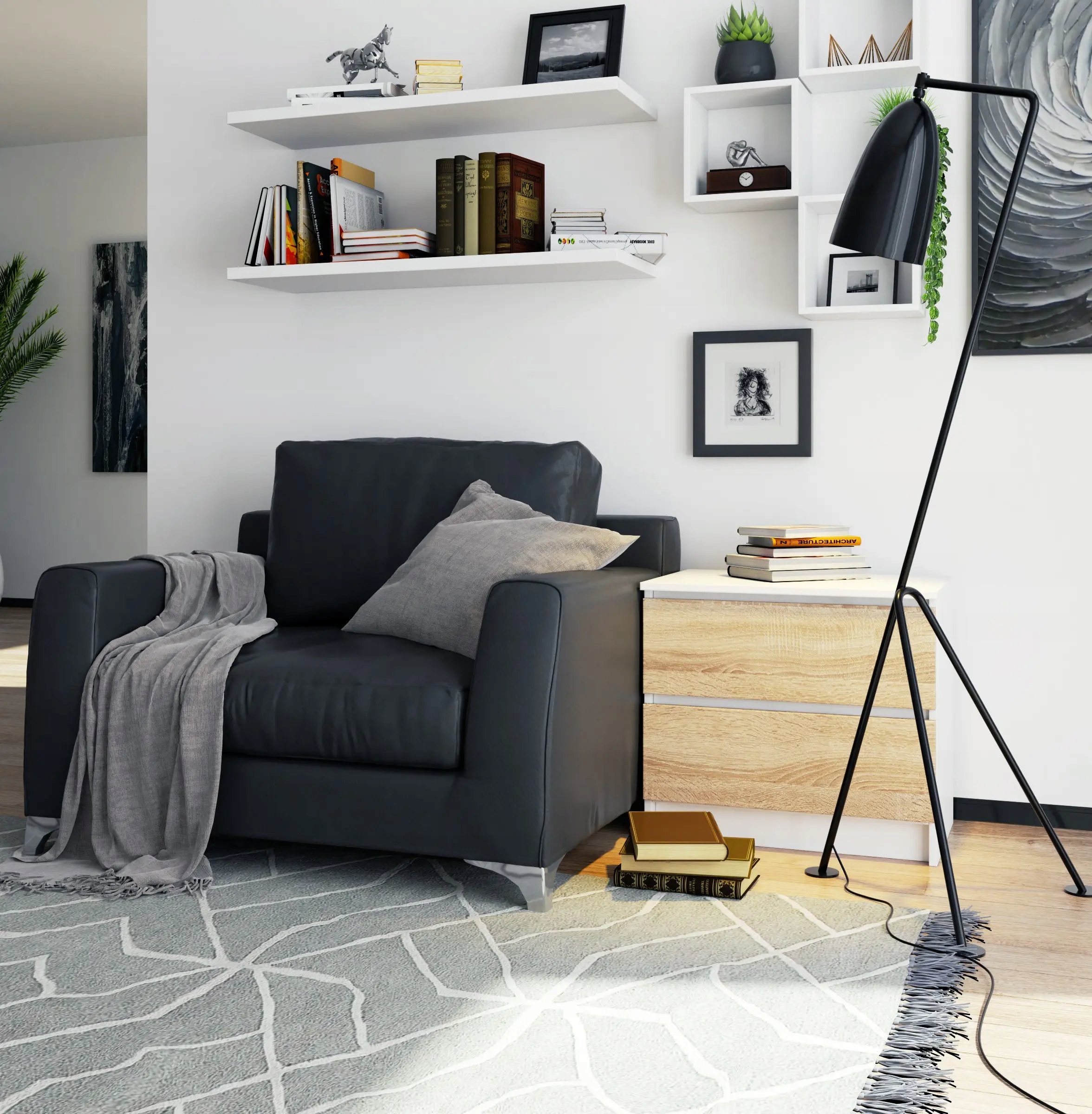 SZAFKA NOCNA KOMODA STOLIK SZUFLADY BIEL SONOMA 60 Kod producenta SZAFKA NOCNA KOMODA STOLIK 60 CM