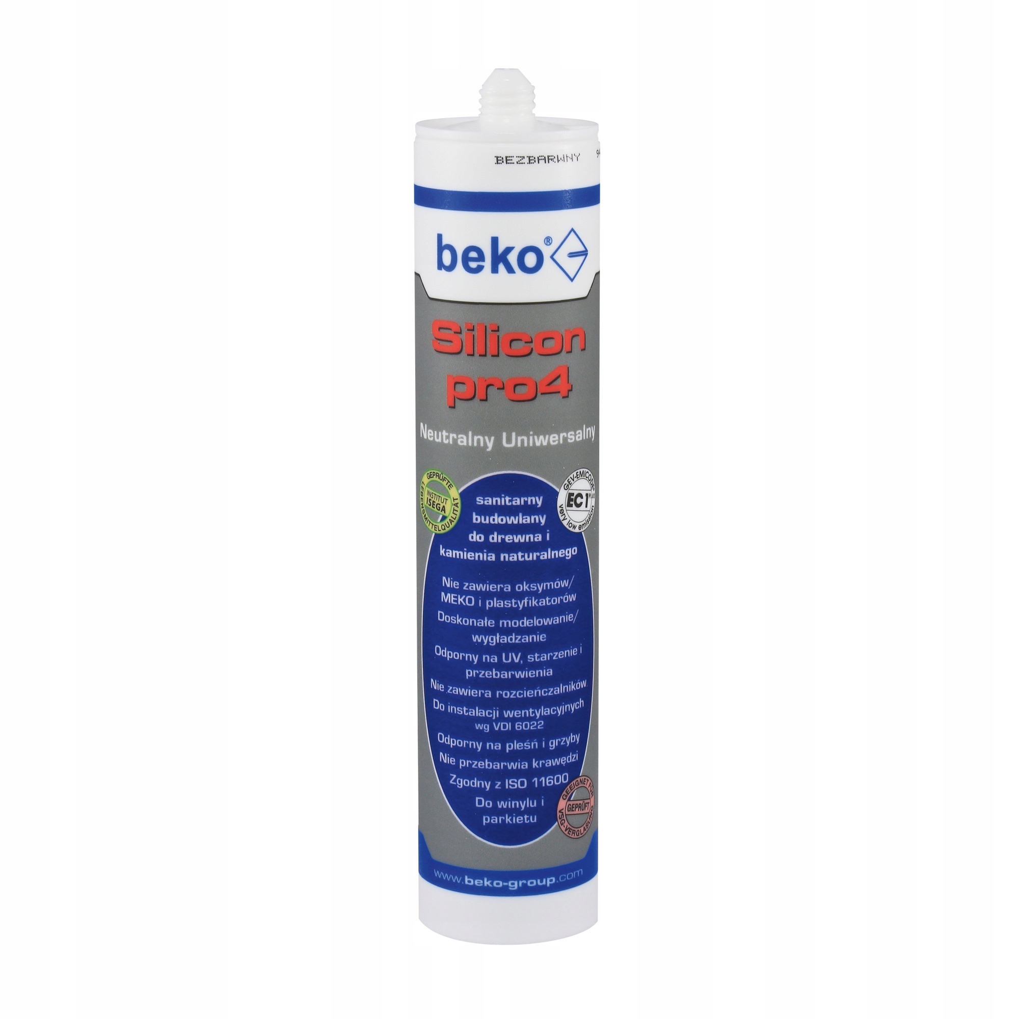 Beko Silikon Naturalny Uniwersalny PRO4 Sanitarny 310 ML Buk Dąb Ciemny