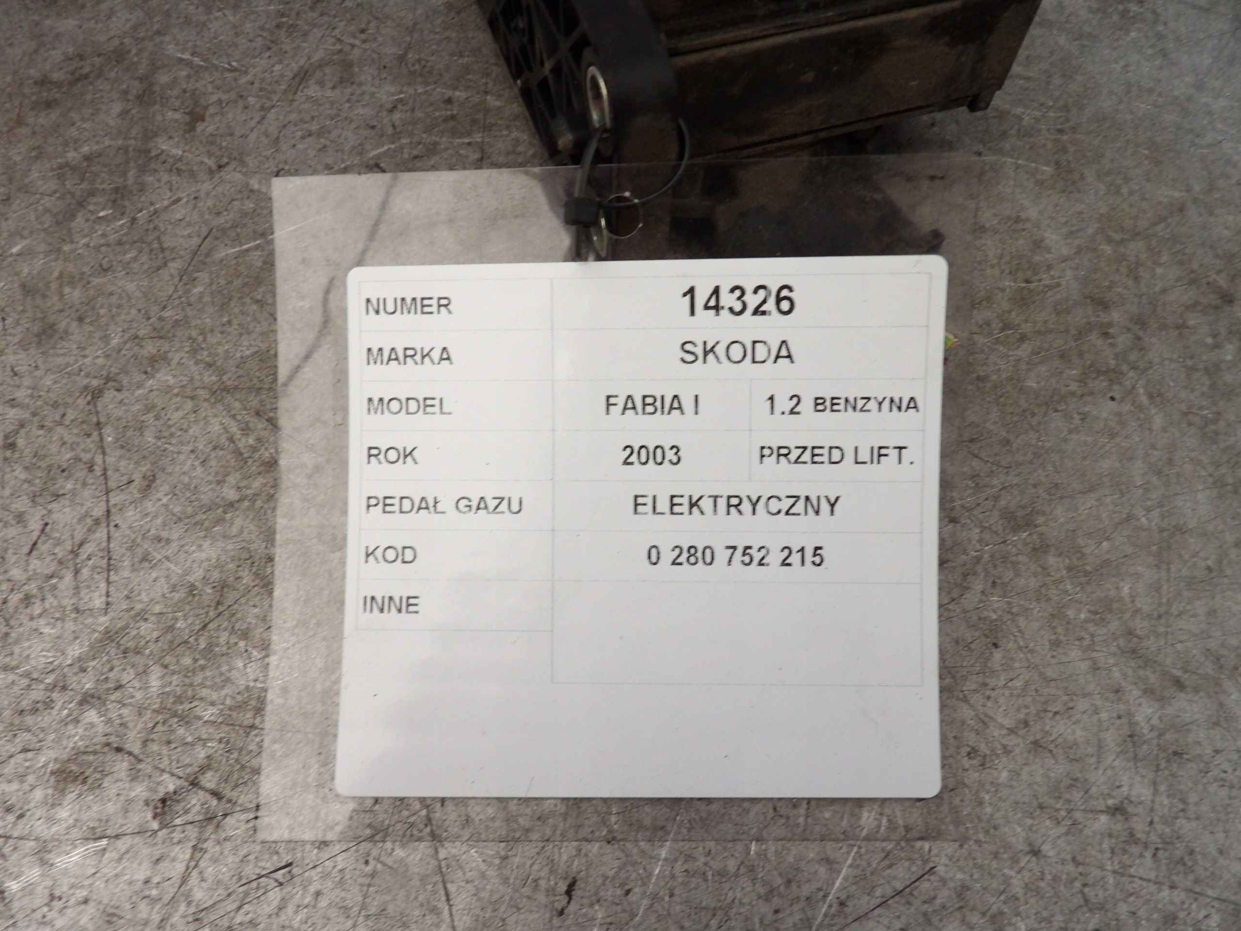 Skoda Fabia and electrical accelerator pedal