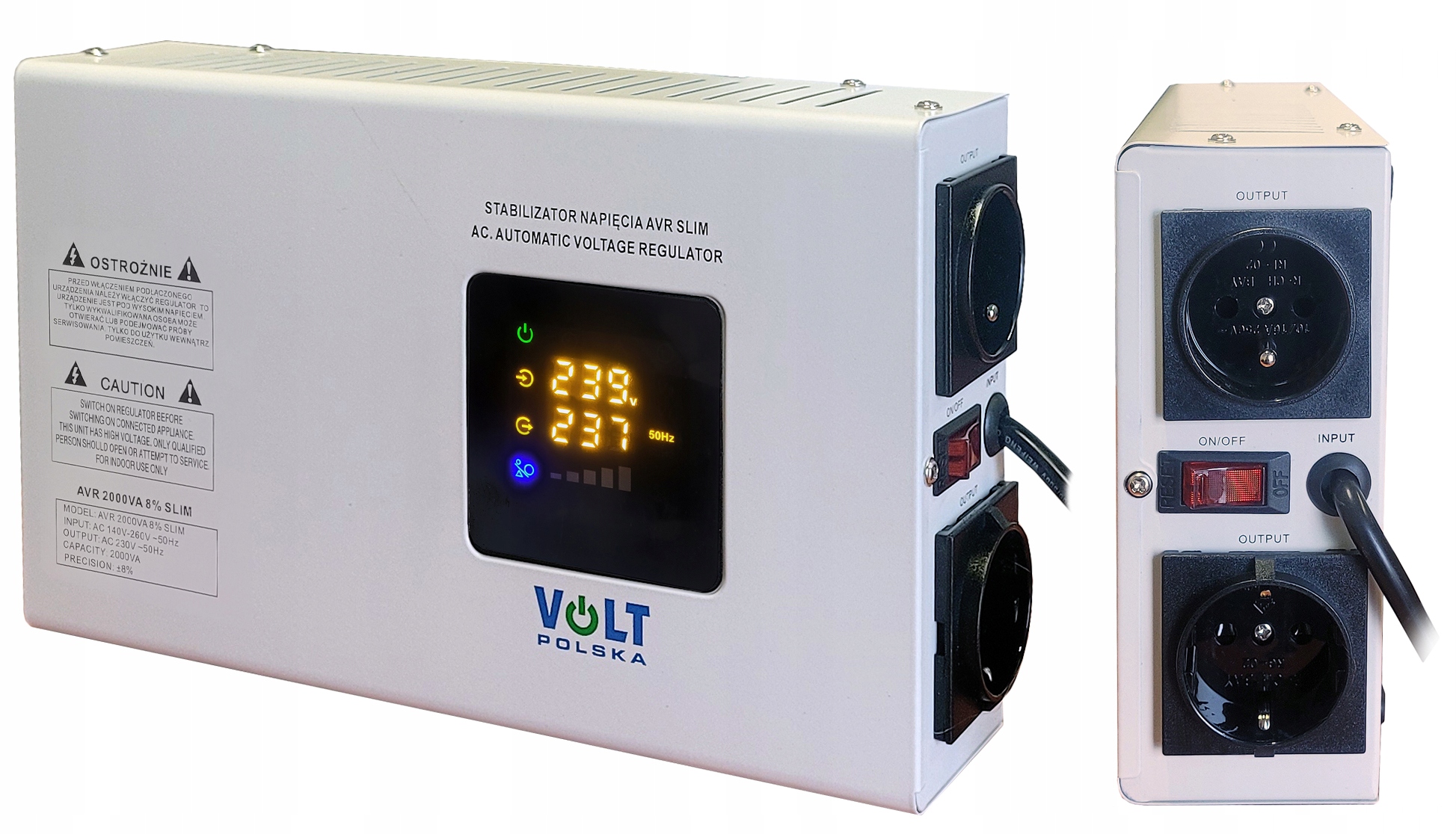 STABILIZATOR NAPIĘCIA AVR 2000 8% AGREGAT FOTOWOLTAIKA PIEC CO SLIM WISZĄCY Kod producenta 5AVRZS2000