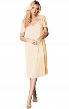 

Długa koszula Mewa 4112 z jedwabiu Vistex kremowy