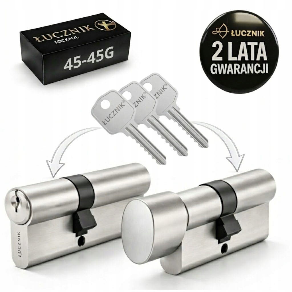 Komplet Vložek 4545G 45-45G 45G45 Łucznik Do Zámku Dveří * Polský Výrobek