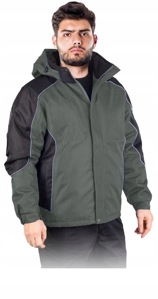 Ochranná Zateplená Bunda L.hollman Lh-blizzard 2XL Šedo-černá