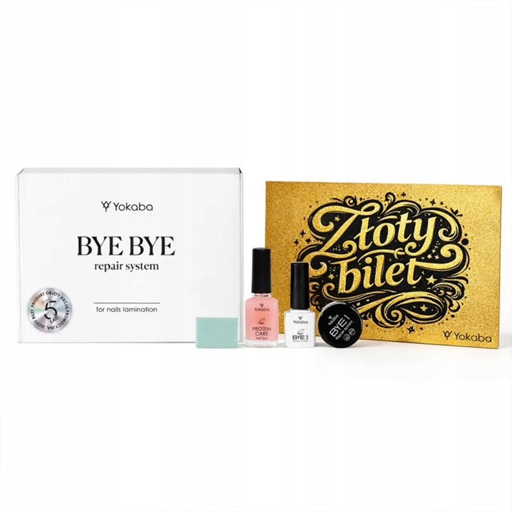 Odbudowa Laminacja Paznokci Protein Care Yokaba ByeBye Repair System Zestaw