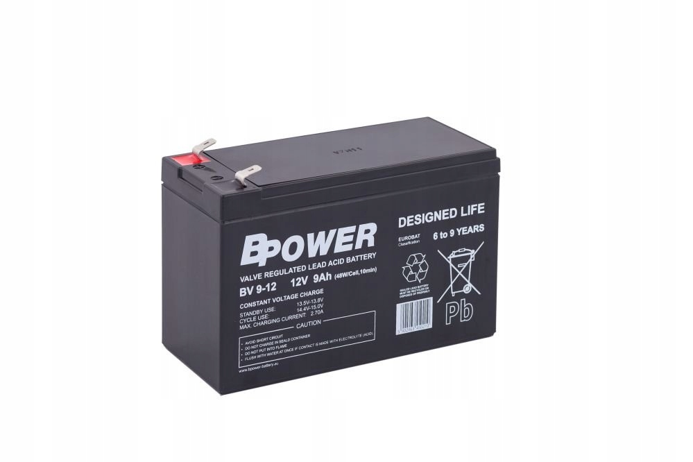 Akumulator Bpower Bv 9-12 12V 9Ah Agm Vrla