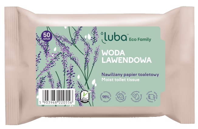 

Nawilżany papier toaletowy Woda Lawendowa 50 szt