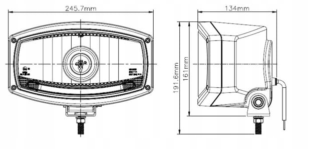 1529660 - ГАЛОГЕННЫЕ СВЕТОДИОДНЫЕ ФАРЫ ДАЛЬНЕГО ХРОМИРОВАННЫЙ ГТО
