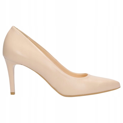 

Buty Wojas Czółenka damskie skóra beżowe r. 38