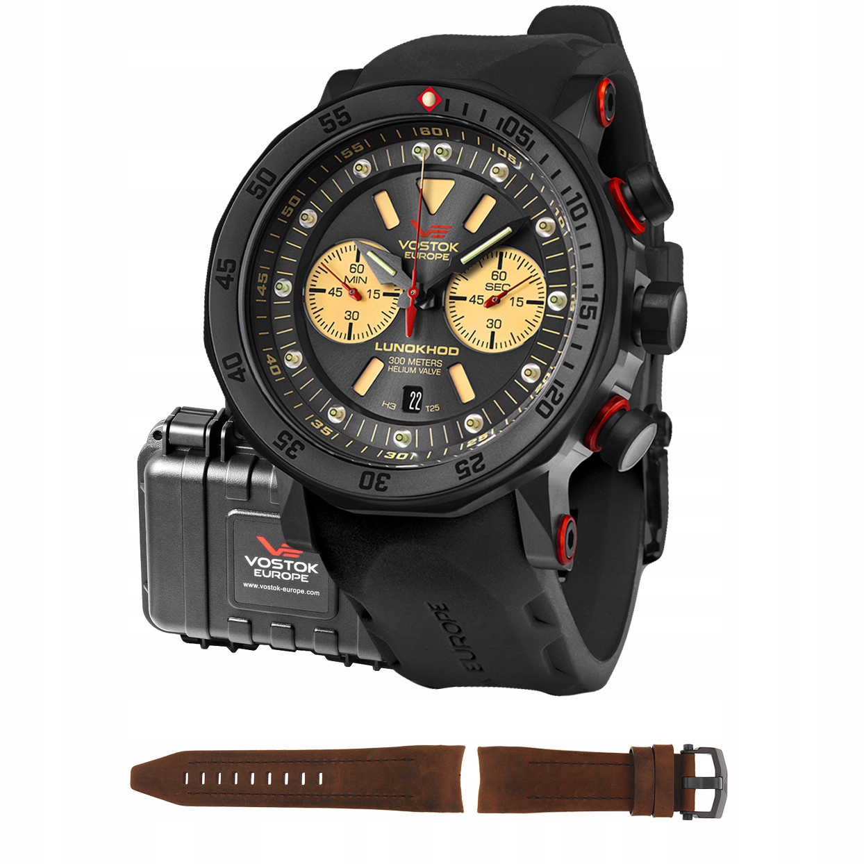 Pánské Hodinky Vostok Europe 6S21-620C629S s černým řemínkem