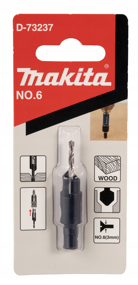 

Pogłębiacz Stożkowy Do Drewna 2,4mm D-73237 Makita