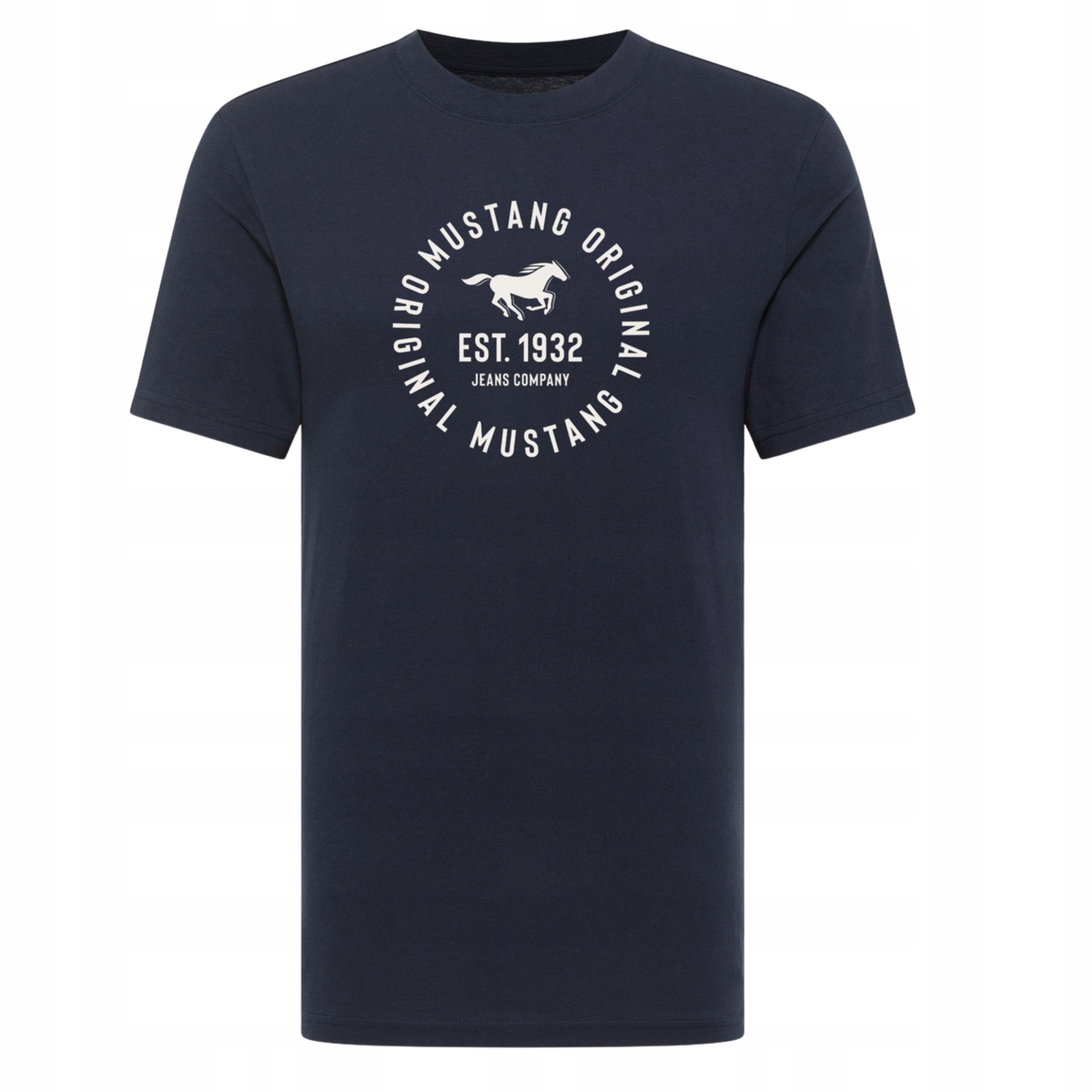 Pánské tričko Mustang Style Alex Tmavě modré Klasické Na Každý Den L