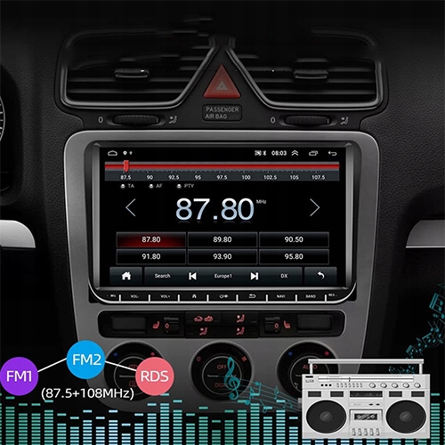 RADIO Android GPS VOLKSWAGEN VW Transporter T5 Komunikacja Bluetooth