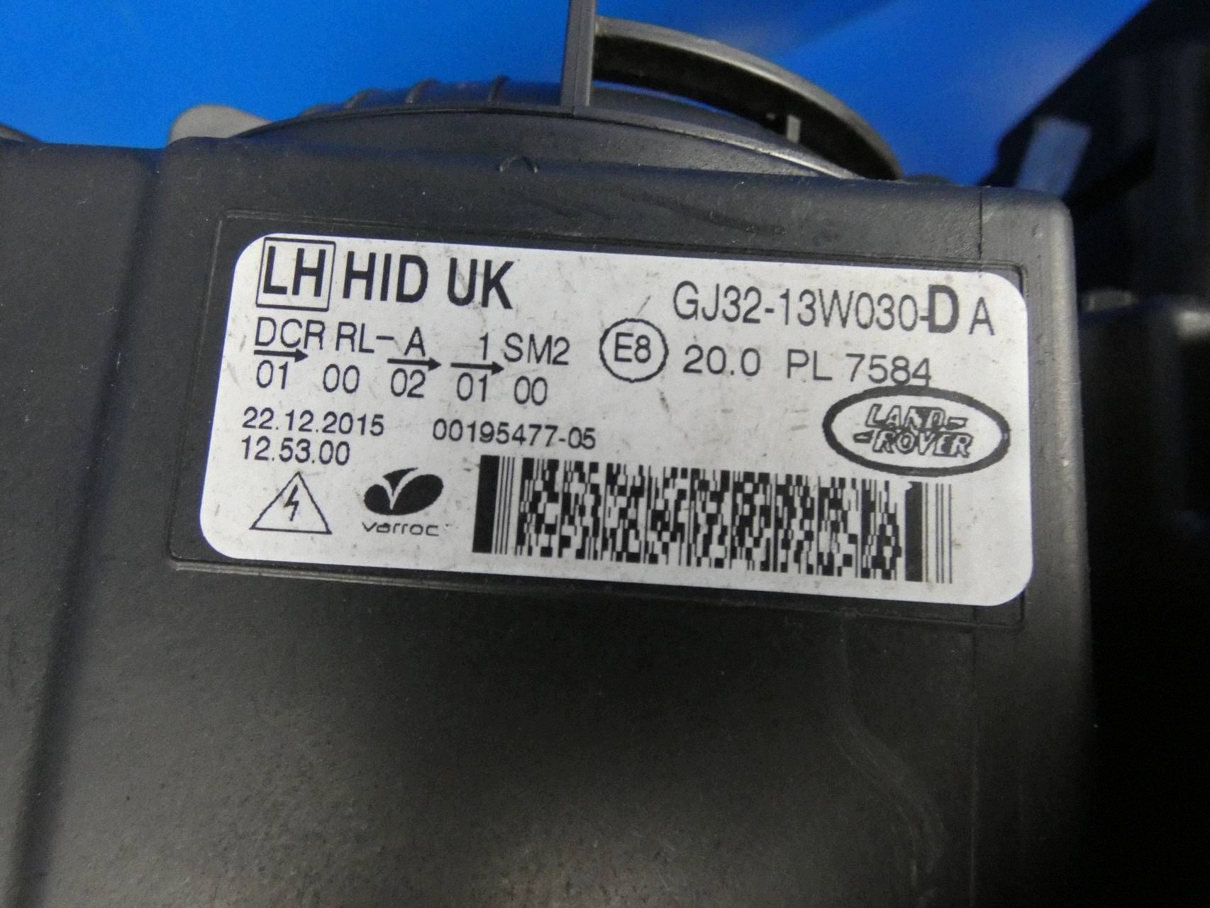 RANGE ROVER EVOQUE L538 LIFT light left front front - WERSJA ANGIELSKA