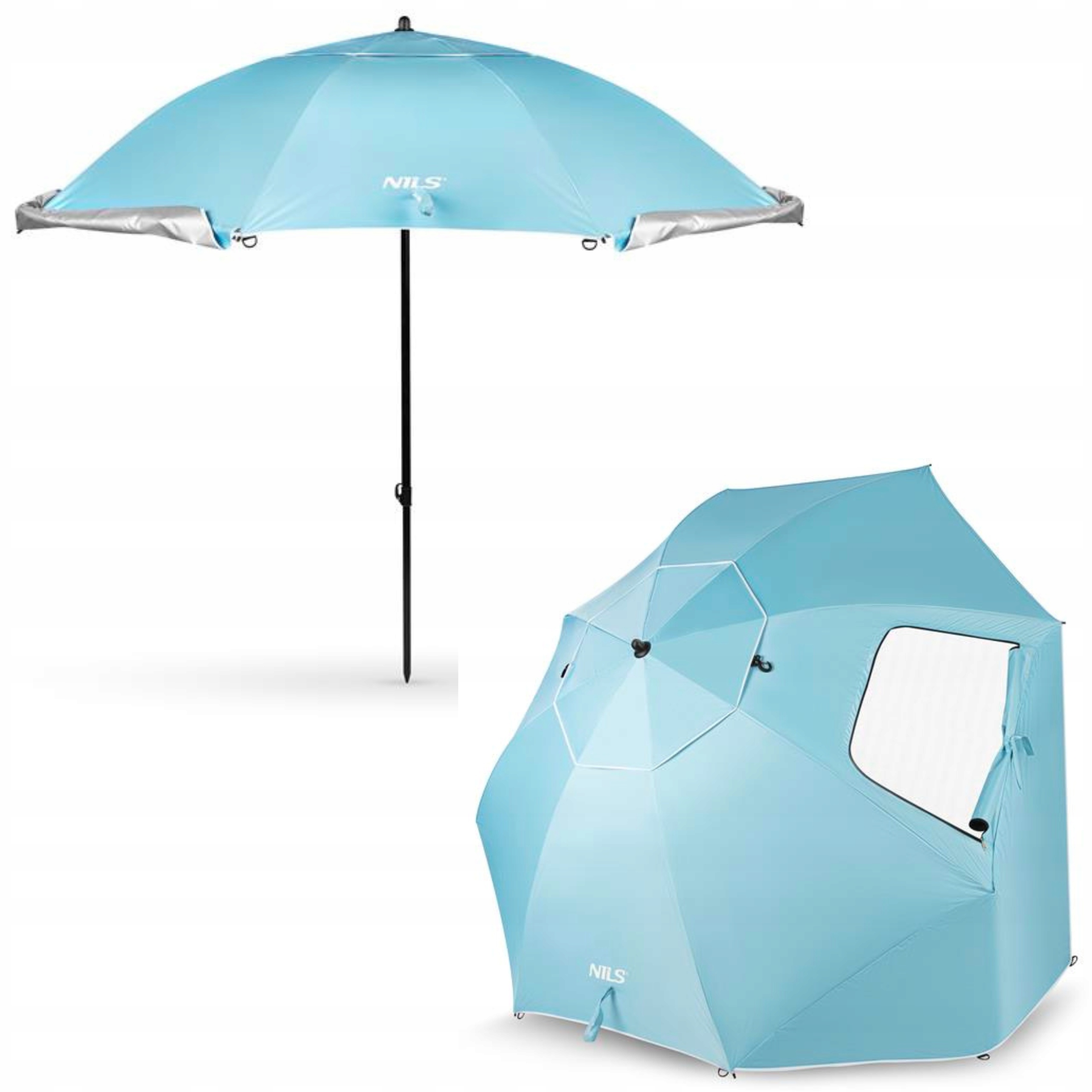 Parasol z odpinaną podłogą plaża Uv ochrona parawan Nils
