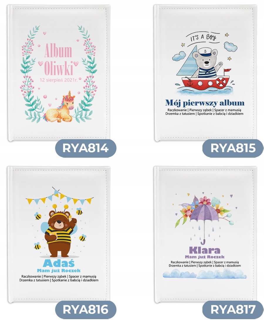 ALBUM PREZENT NA CHRZEST ŚWIĘTY DLA DZIECKA WZORY