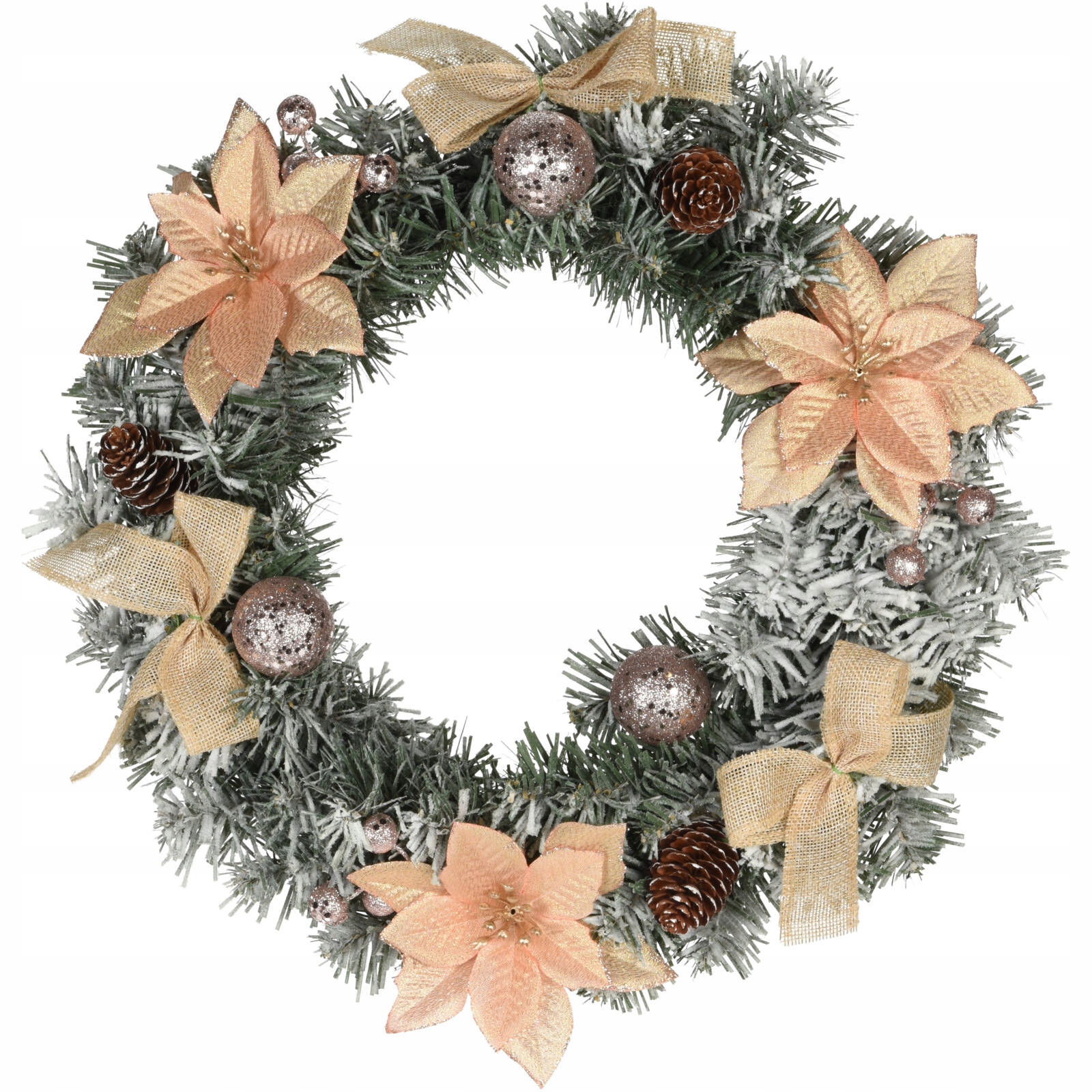 

Wianek Świąteczny gwiazda betlejemska Stroik 38 cm