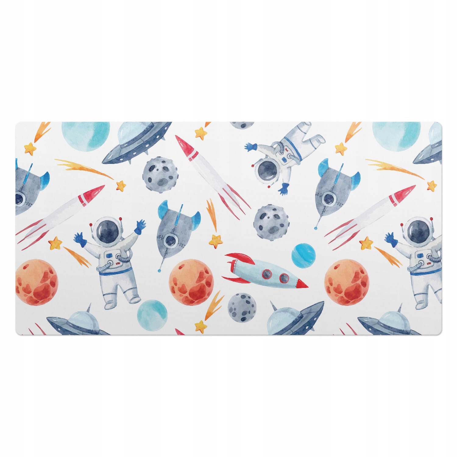 Vinylová prostiskluzová podložka na herní stůl Vesmírný vzor 100 x 50 cm