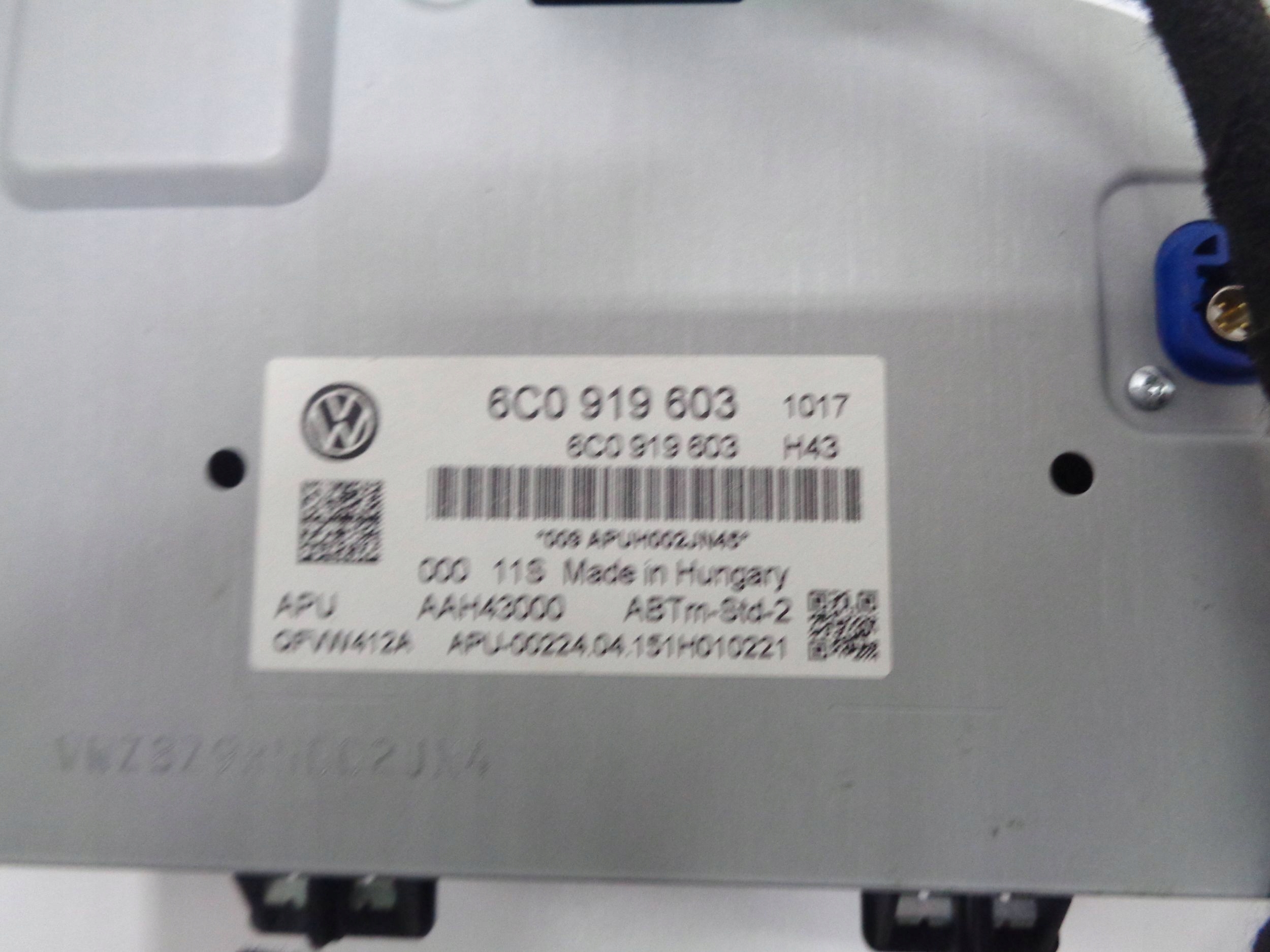 VW POLO 6C 14R- RADIO display
