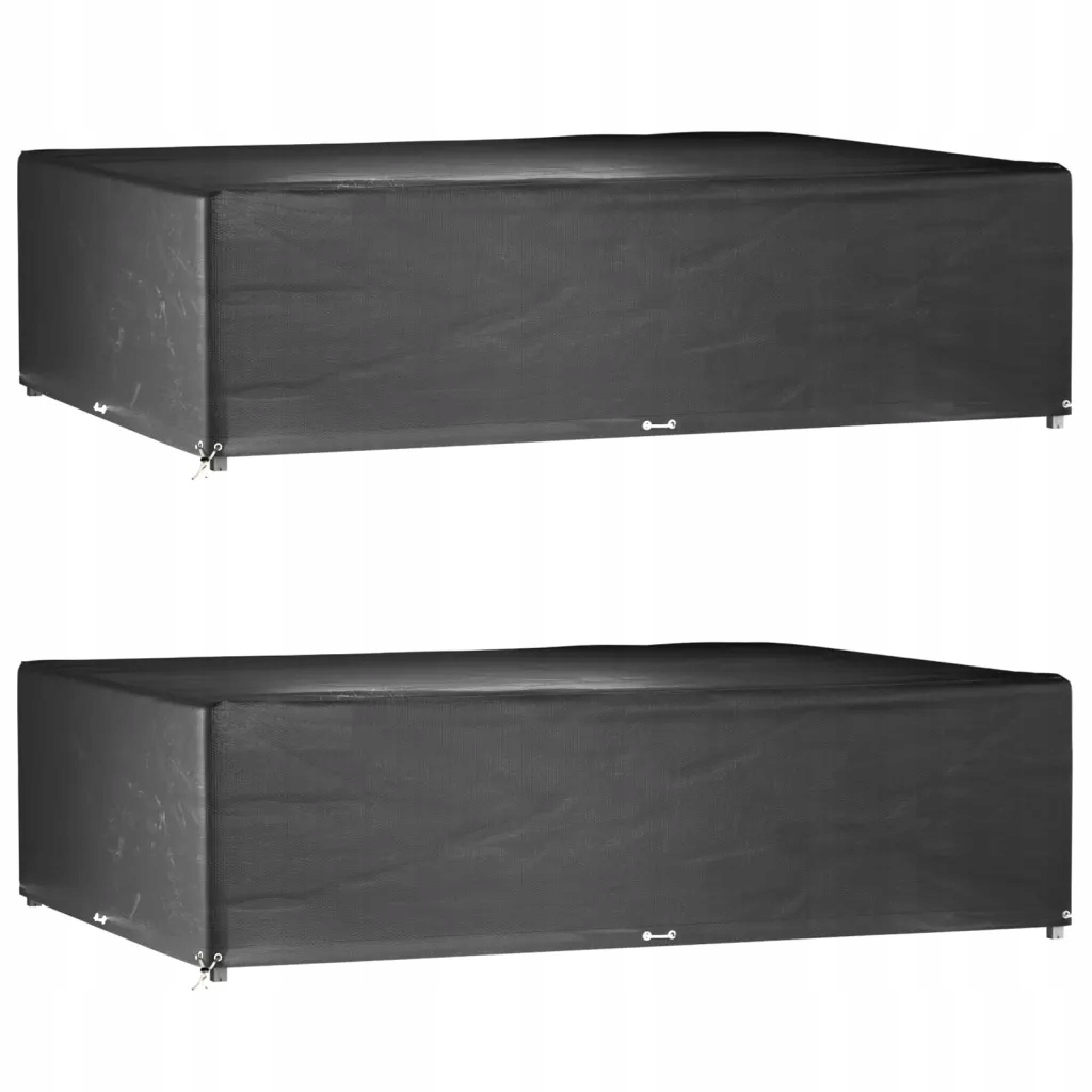 Černý obal na zahradní nábytek 300 x 200 x 75 cm, Pe, Uv odolný