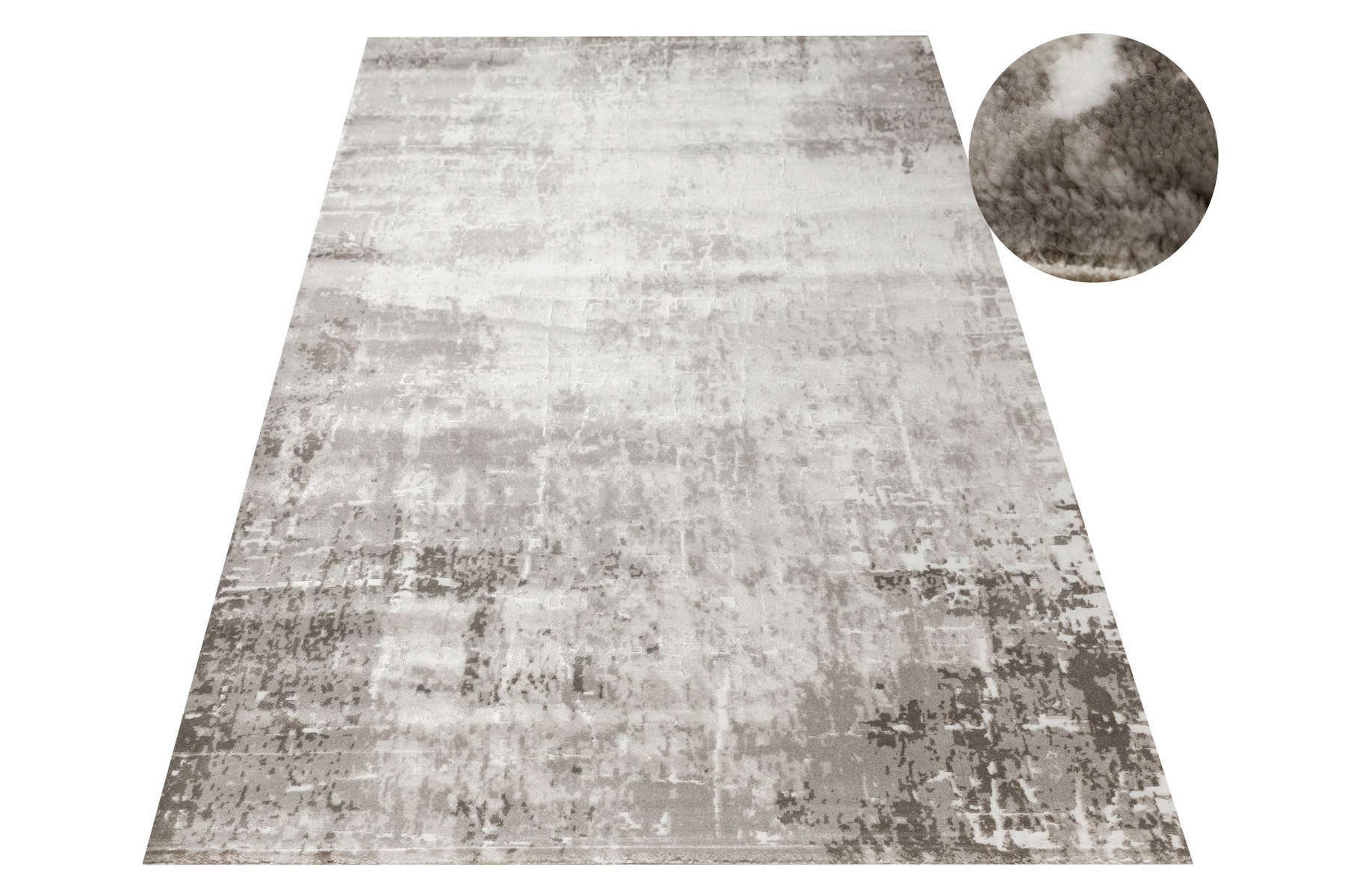 Dywan Szary Beżowy Jak Tynk Przecierany Lśniący Do Salonu Nantes 160x220 cm