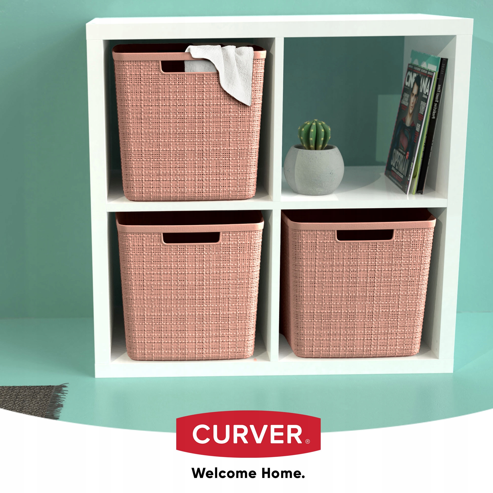 CURVER KOSZYK KOSZYCZEK 17L PUDEŁKO POJEMNIK RÓŻ Marka Curver
