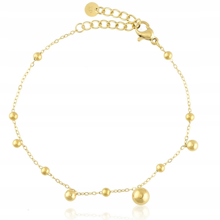 

Bransoletka Złota Kulki Stal Chirurgiczna 316 L