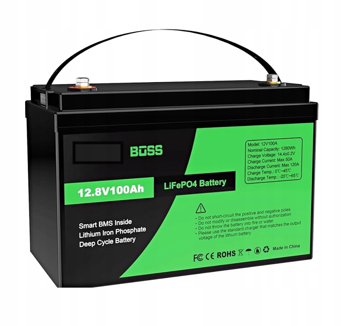LiFePo4 baterie 12V 100Ah Green Boss