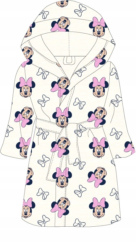

Szlafrok Dziewczęcy Polarowy Myszka Minnie 98/104