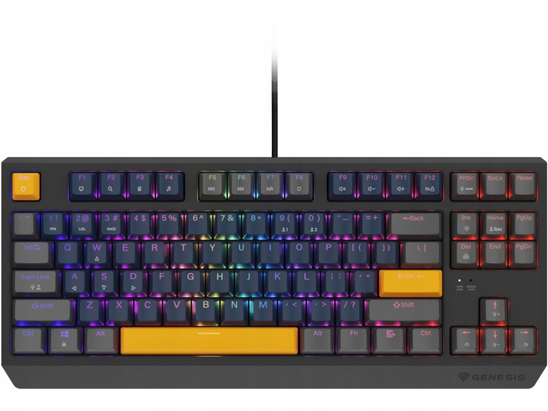 Klawiatura Genesis Thor 230 Tkl Outemu Panda Naval Blue Positive