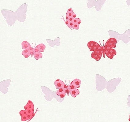 Розовые бабочки - обои на Флизелини - как создание