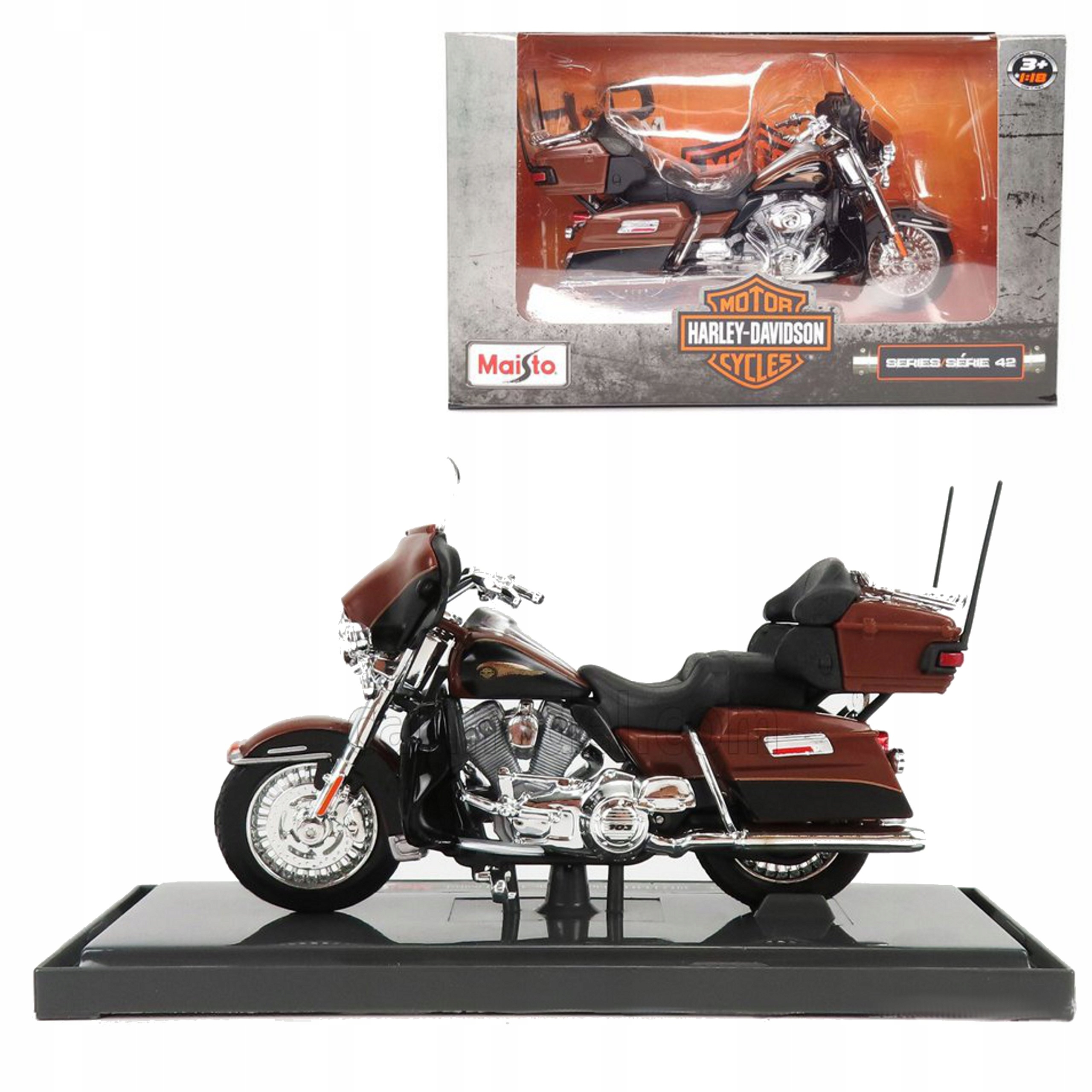 Harley Davidson 2013 Flhtk Electra Glide Ultra model v měřítku 1:18 Maisto