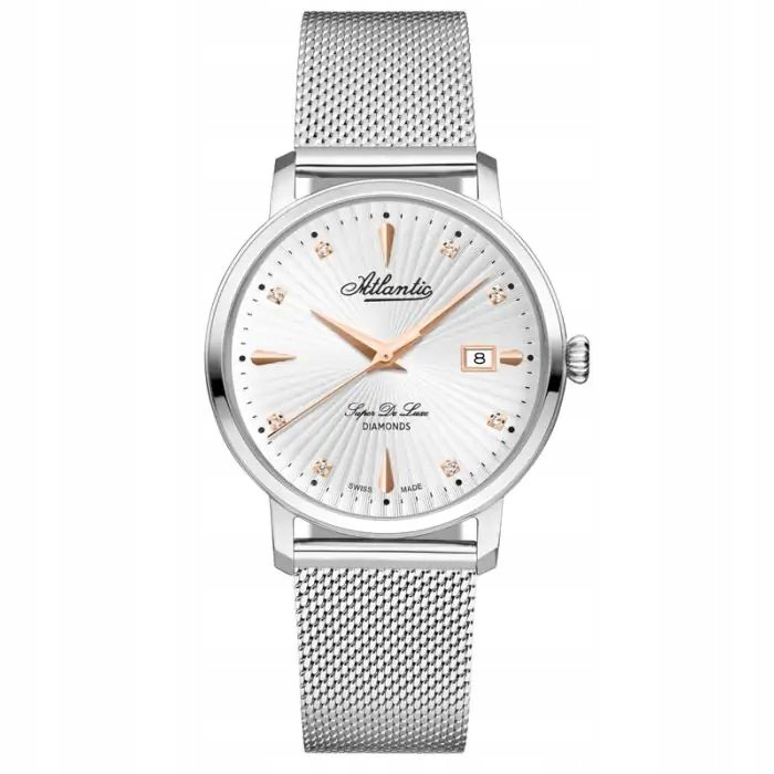 Dámské hodinky Atlantic Atlantic De Luxe Diamonds 29355.41.27R 36mm 5ATM