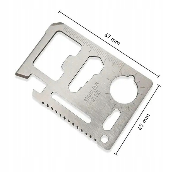 Karta Przetrwania Przeżycia SURVIVAL 11w1 + etui Model Survival
