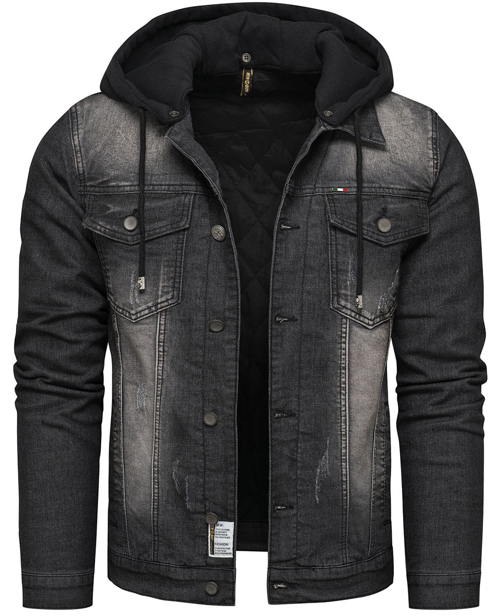 Pánská džínová bunda Katana Džínová s kapucí XL