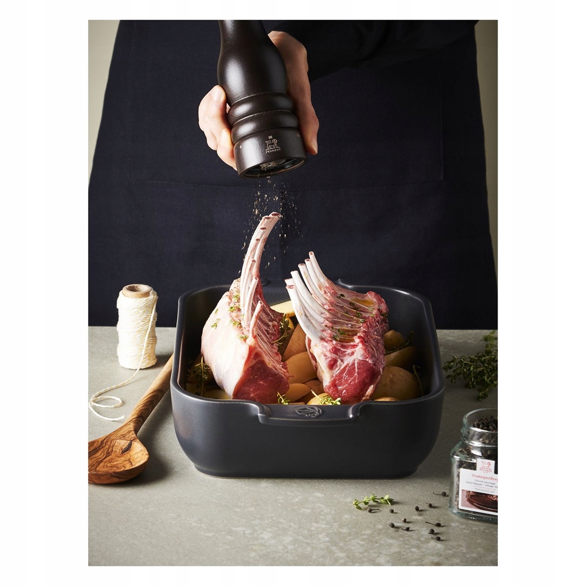 Peugeot Appolia Naczynie Prostokątne 32cm Slate Marka Peugeot