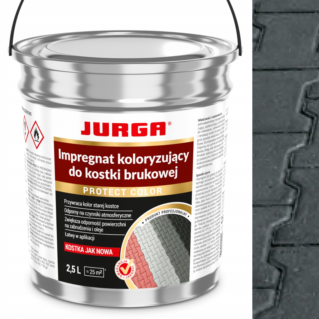 

Impregnat koloryzujący do kostki bruk 2,5L Grafit