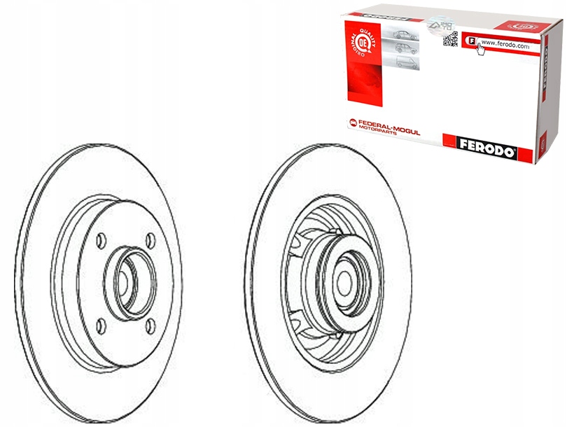 ТОРМОЗНІ ДИСКИ ГАЛЬМІВНЕ FERODO 424934246z9