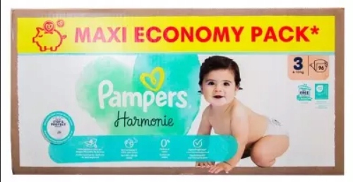 Pampers Harmonie Pieluszki 3 (6-10kg) 96szt
