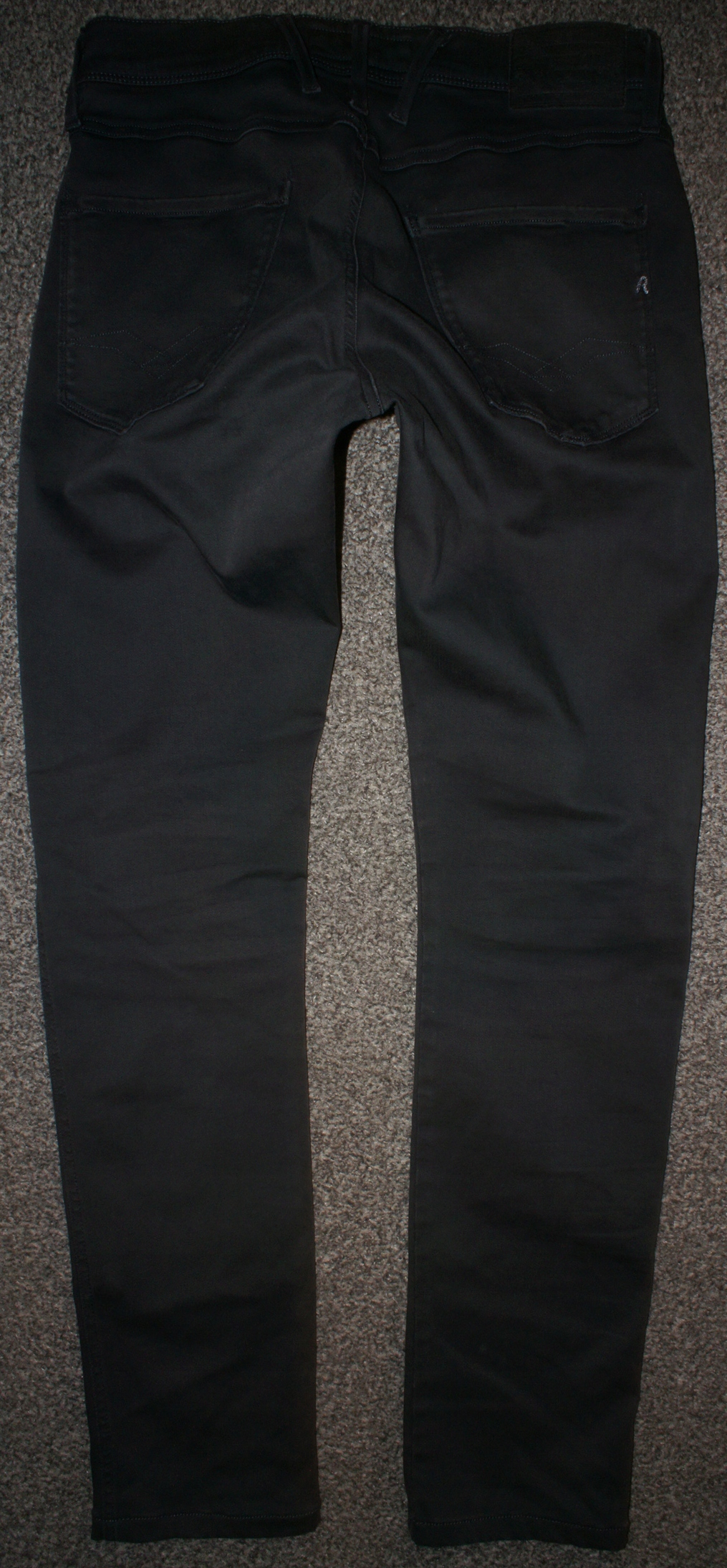 REPLAY anbass - JEANSY BIODRÓWKI RURKI W30L32 Rozmiar 30/32